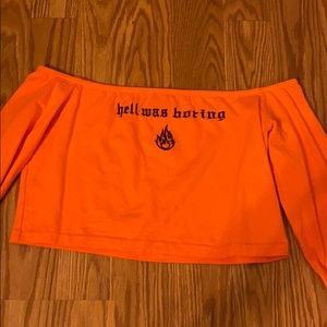 Off the shoulder shirt